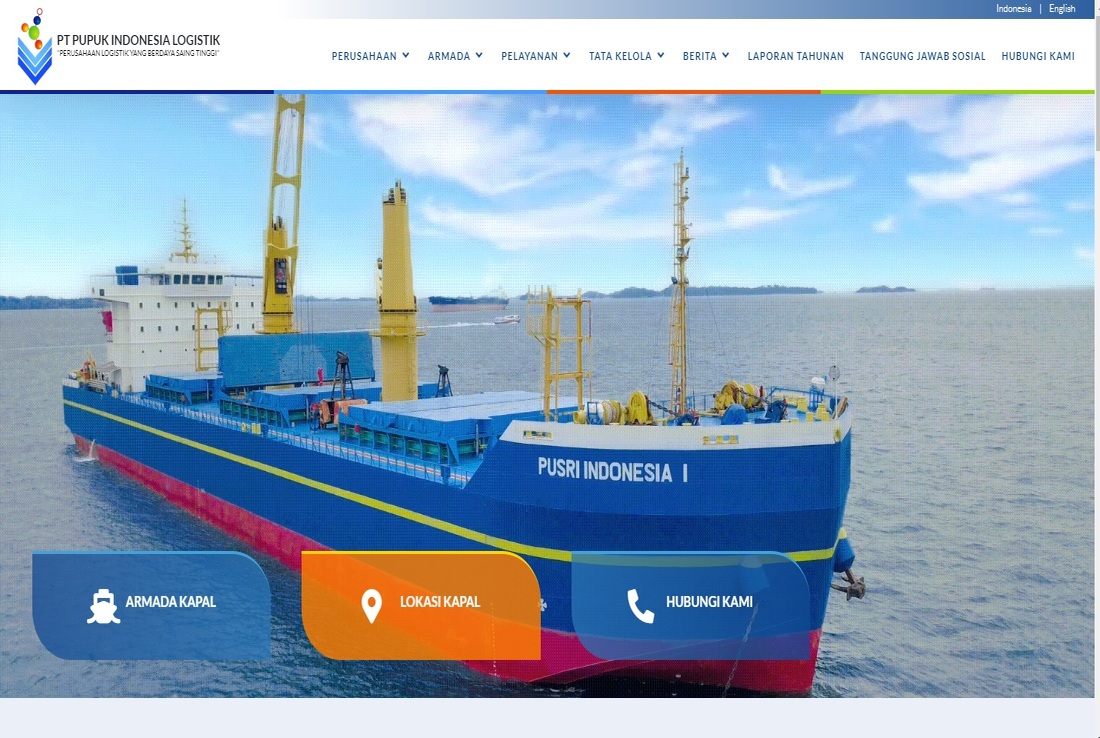 Build & Development Website Pupuk Indonesia Logistik